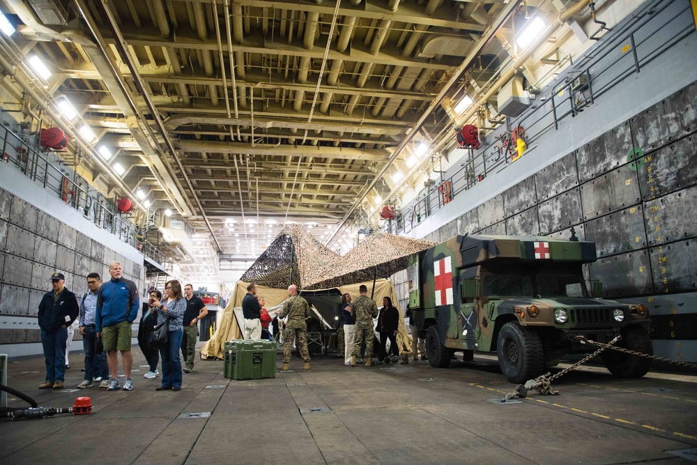 Ship Riders Tour USS Somerset During Parade of Ships