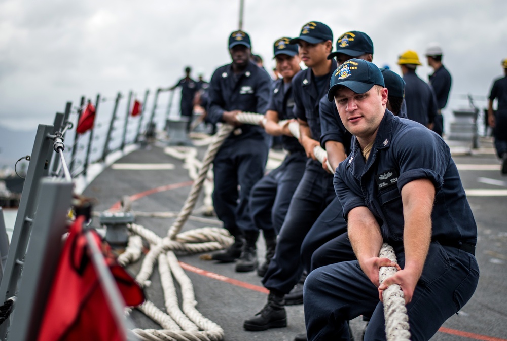 USS Dewey Arrives in Pearl Harbor, Completes RIMPAC 2018