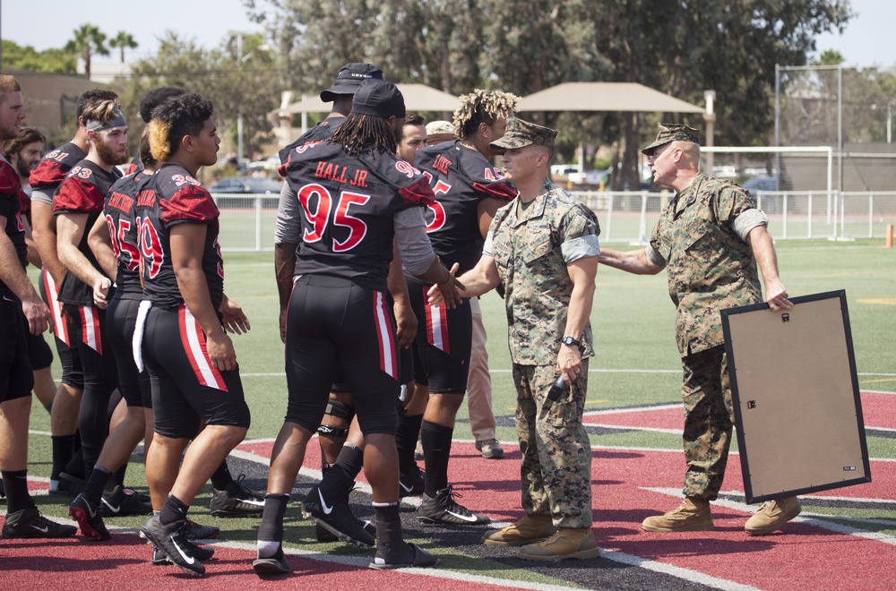 SDSU Football Visits MCAS Miramar