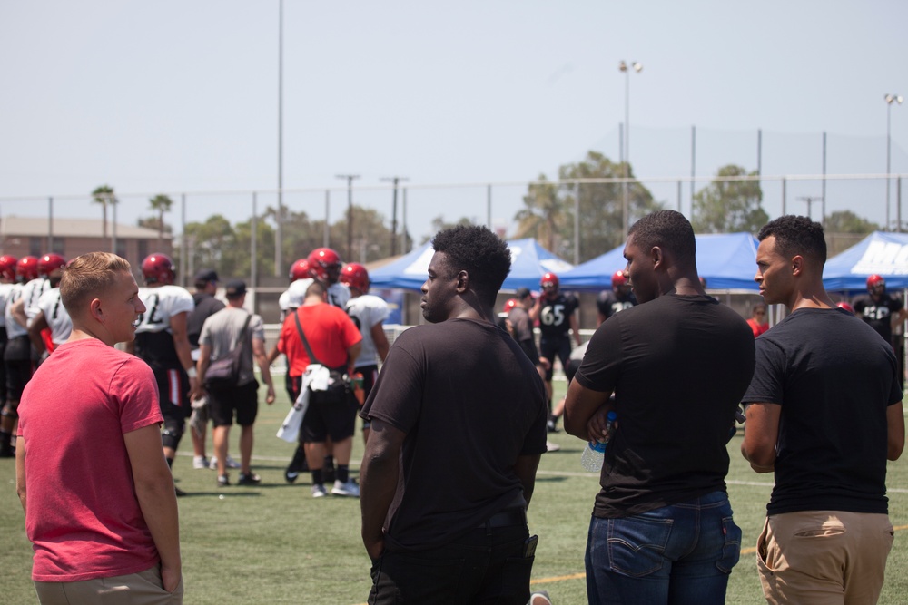 SDSU Football Visits MCAS Miramar