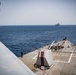 USS Jason Dunham escorts USNS Laramie through Bab al-Mandeb