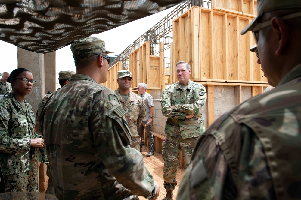CJTF-HOA Commander visits with service members