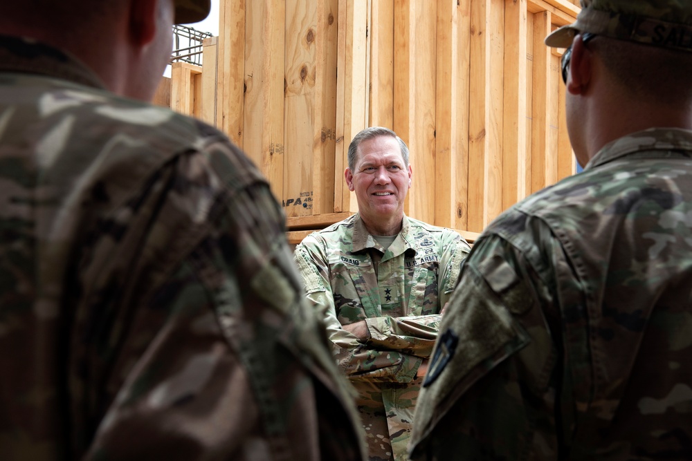 CJTF-HOA Commander visits with service members