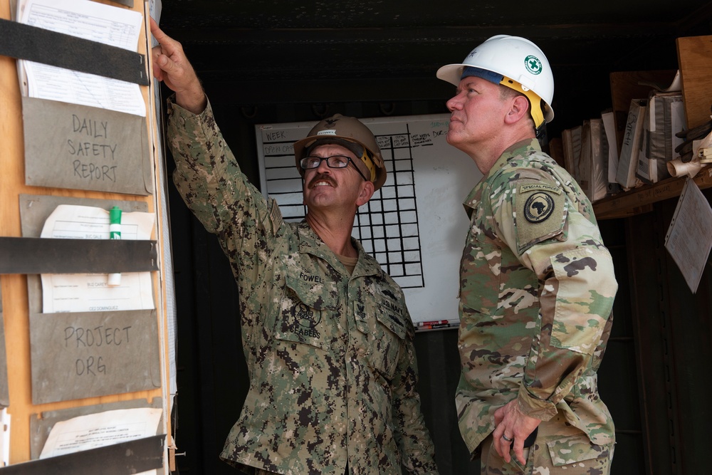 CJTF-HOA Commander visits with service members