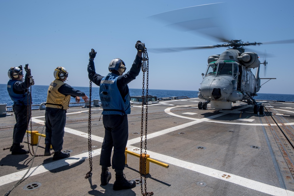 Egypt Helo on USS Jason Dunham Eagle Salute 18.