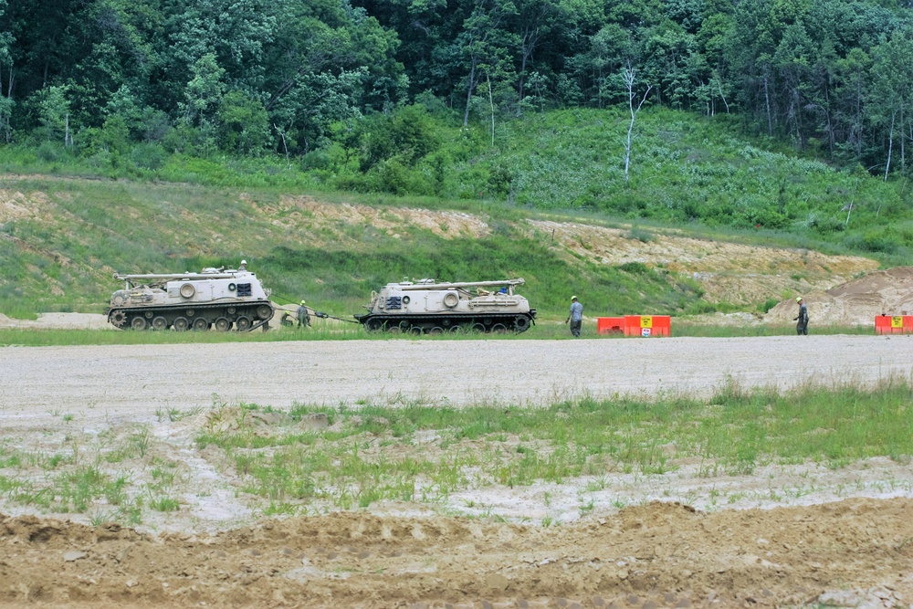 Tracked Vehicle Recovery Course students train at Fort McCoy