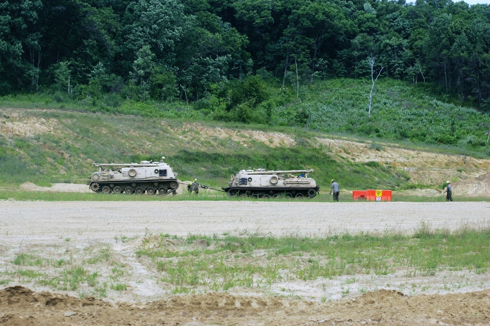 Tracked Vehicle Recovery Course students train at Fort McCoy