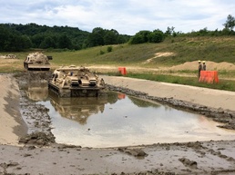 Tracked Vehicle Recovery Course students train at Fort McCoy