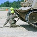 Students build skills in tracked vehicle recovery during RTS-Maintenance course at Fort McCoy