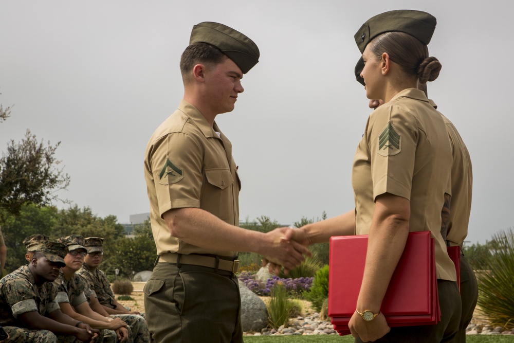 I Marine Expeditionary Force Information Group Lance Corporal Seminar Graduation