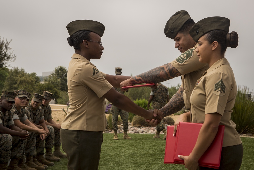 I Marine Expeditionary Force Information Group Lance Corporal Seminar Graduation