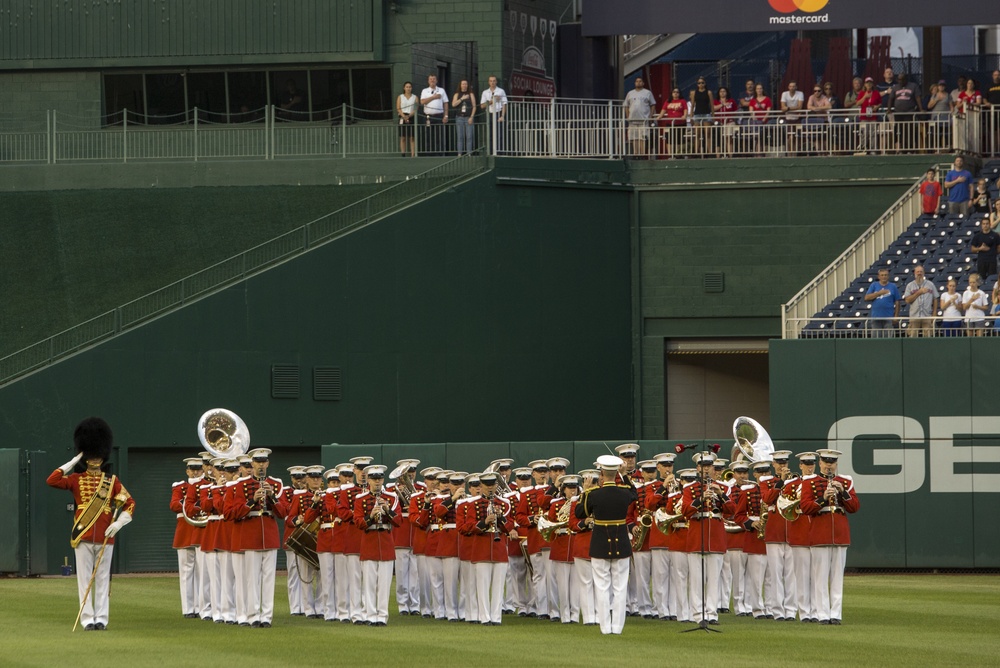 Marine Barracks Washington Supports U.S. Marine Corps Day at Nationals Park