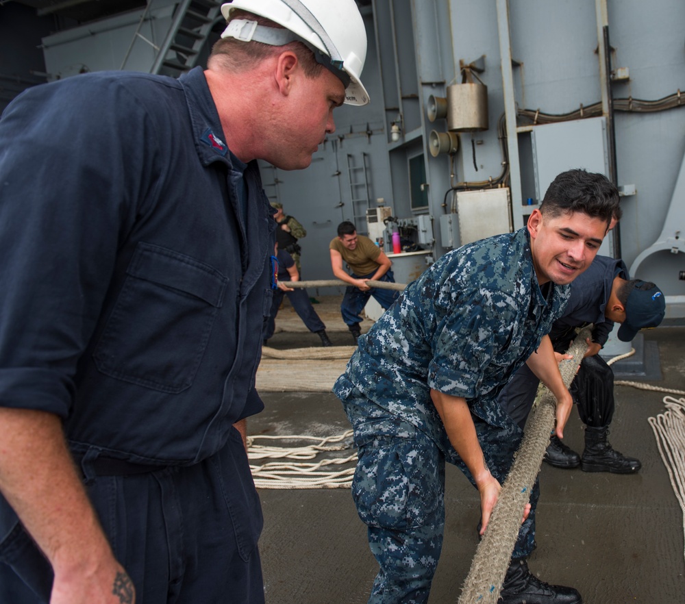 Sailors Participate in Sea-and-Anchor Evolution