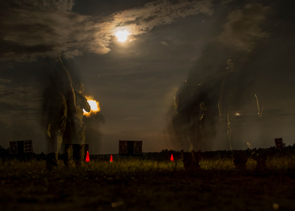EOD technicians practice combat skills