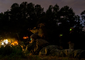 EOD technicians practice combat skills