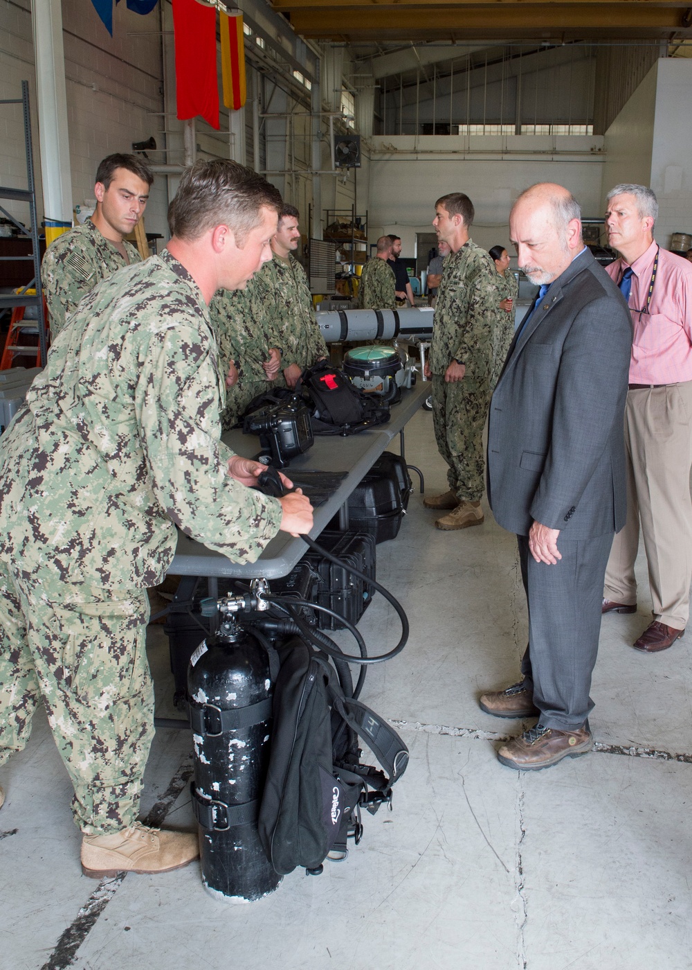 Frank DiGiovanni, assistant deputy chief of naval operations for manpower, personnel, training and education visits NECC