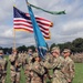 LTC Nally receives the BN Colors from COL Vile