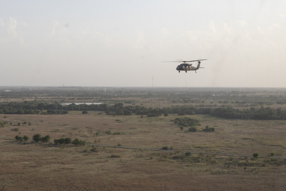 C Co, 3-126th AVN (AA) UH-60 flies on training mission
