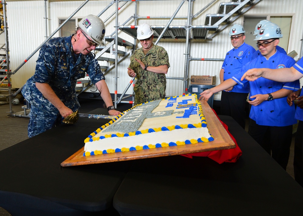 Nimitz Sailors Celebrate CO's 50th Birthday