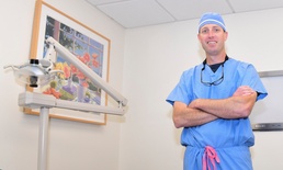 Dental Officer Poses for Photograph