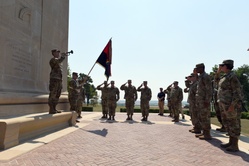 Oklahoma Army National Guardsmen reflect at WWI Centennial Commemoration [Image 3 of 4]