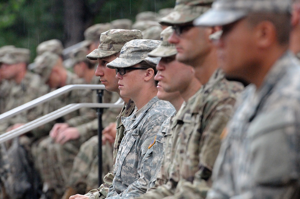 Officer candidates celebrate end of course completion