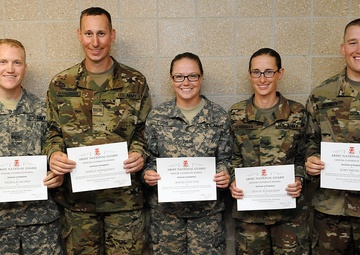 Officer candidates celebrate end of course completion