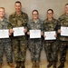 Officer candidates celebrate end of course completion