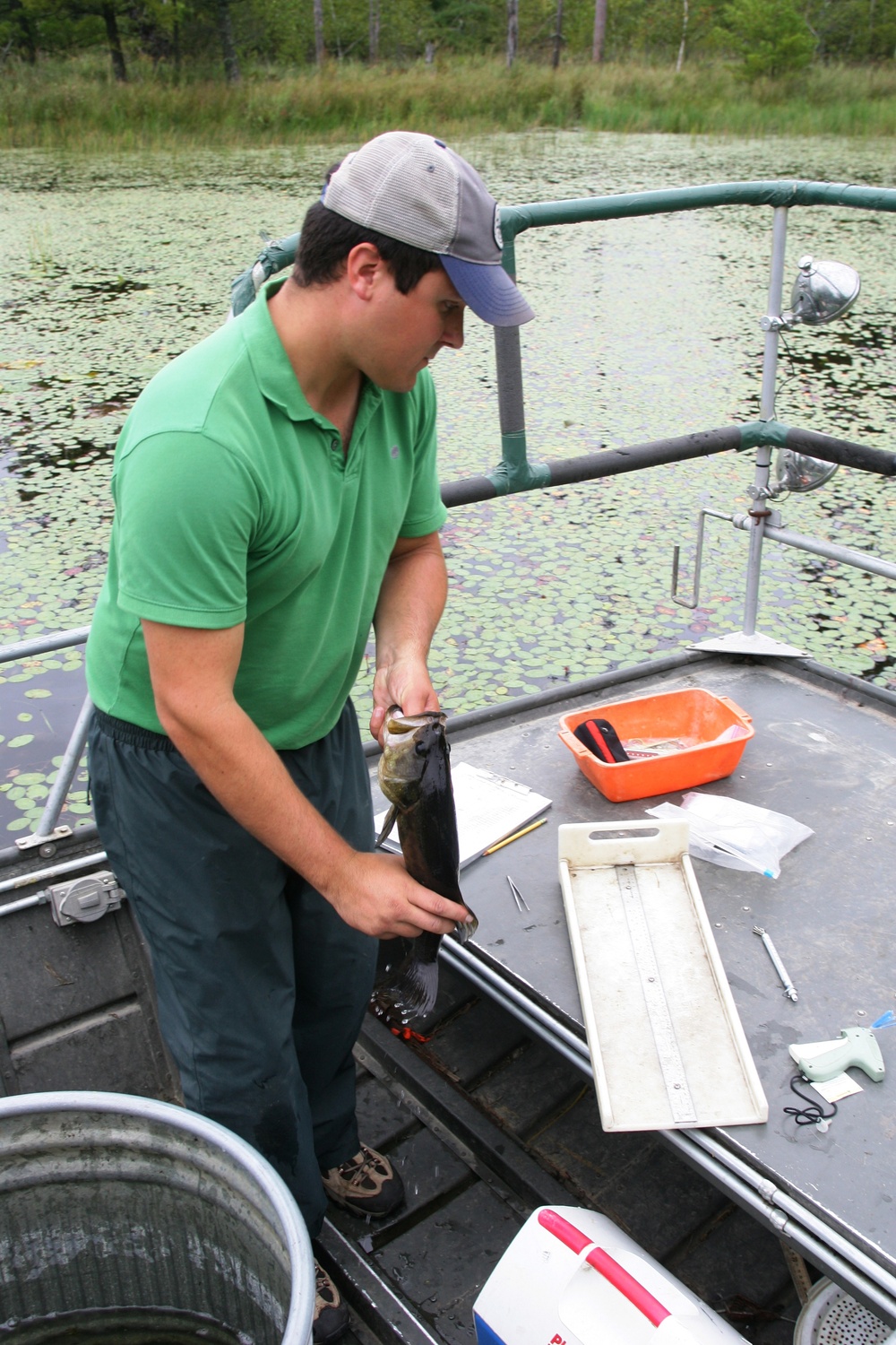 2015 Bass Population Survey at Fort McCoy's North Flowage