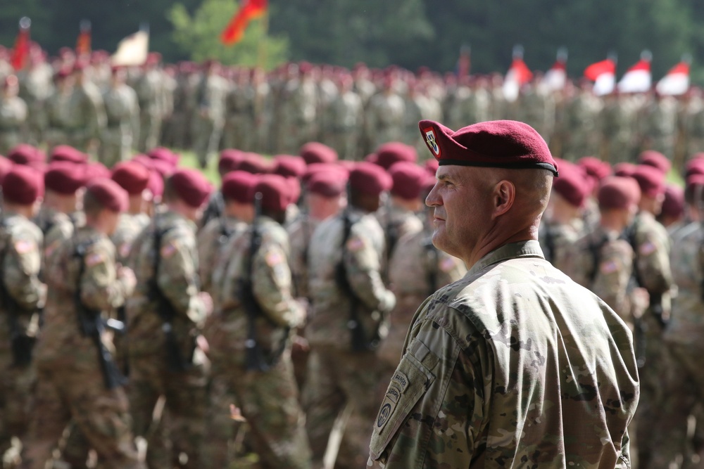 The 82nd Airborne Division welcomes new commanding general