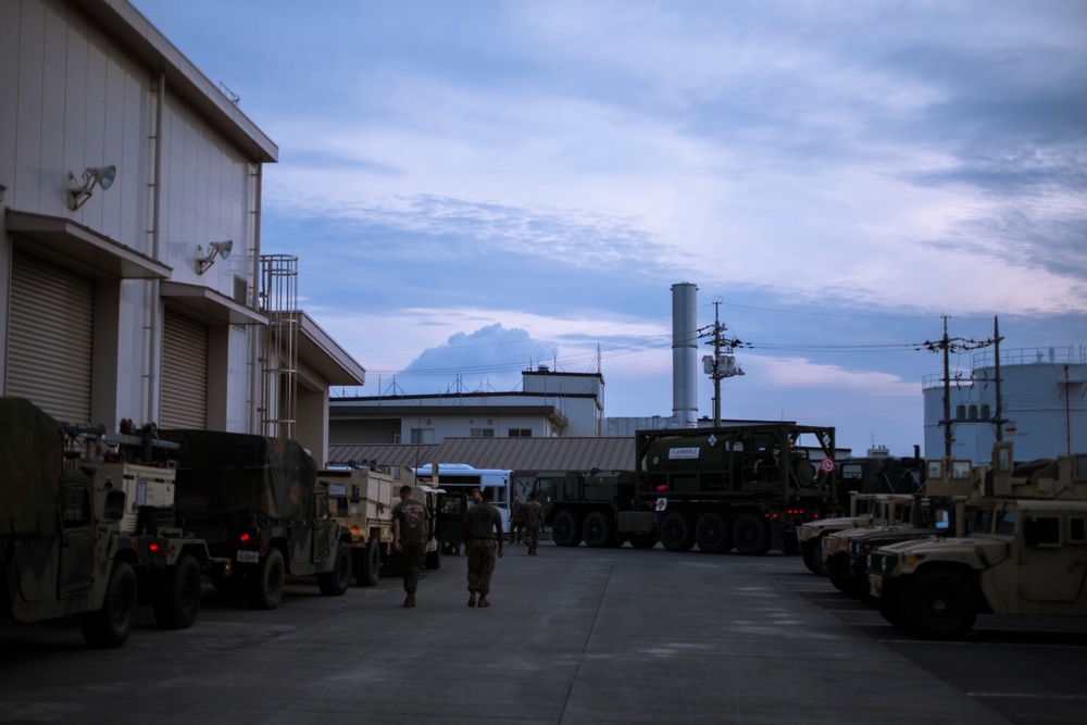 MWSS-171 arrives at Camp Fuji