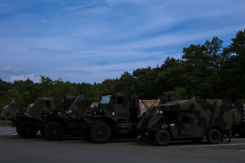 MWSS-171 arrives at Camp Fuji