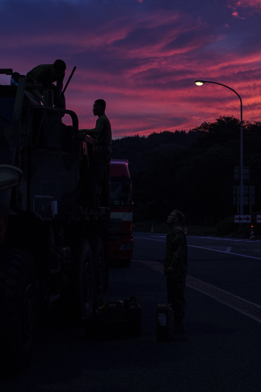 MWSS-171 arrives at Camp Fuji