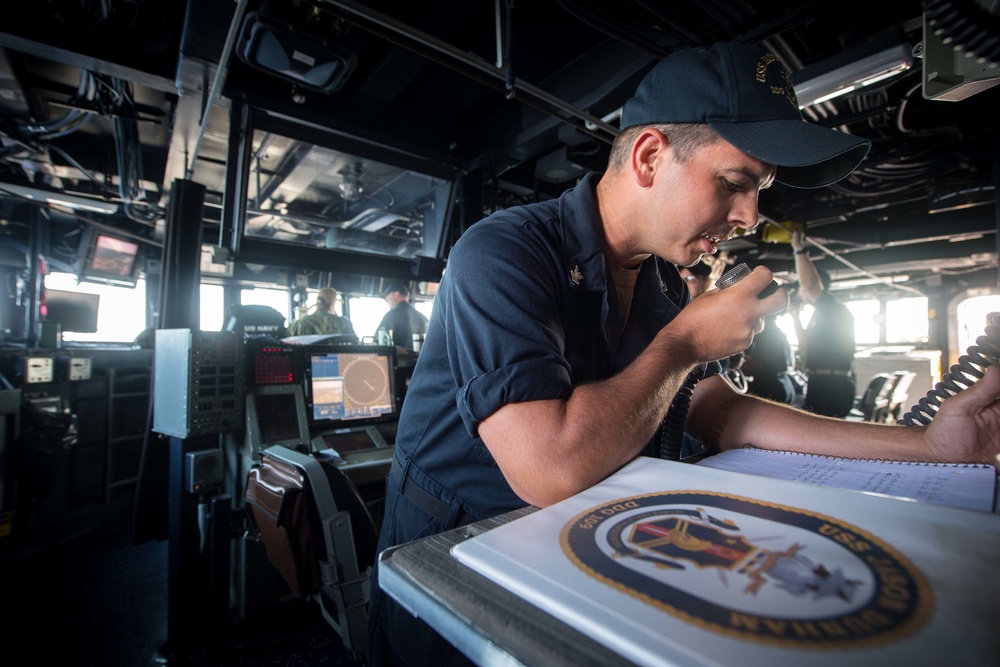 Egypt Supply Ship RAS with USS Jason Dunham for Eagle Salute 18.