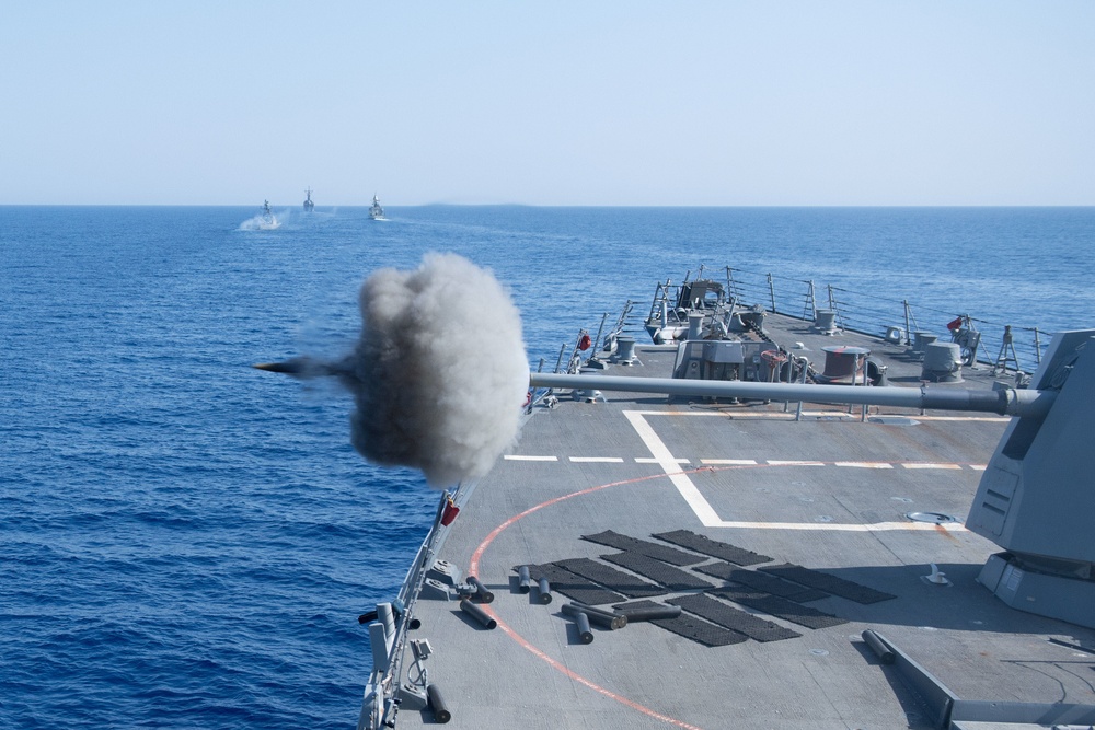 Egypt, U.S. Navy GUNNEX for Eagle Salute 18.