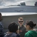 Officer gives tour of E/A-18