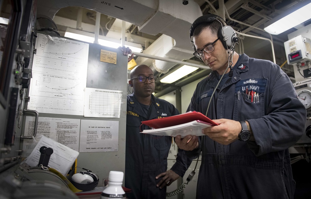 USS Carney Underway in Mediterranean Sea