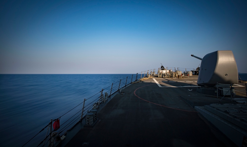 USS Carney Transits Mediterranean Sea