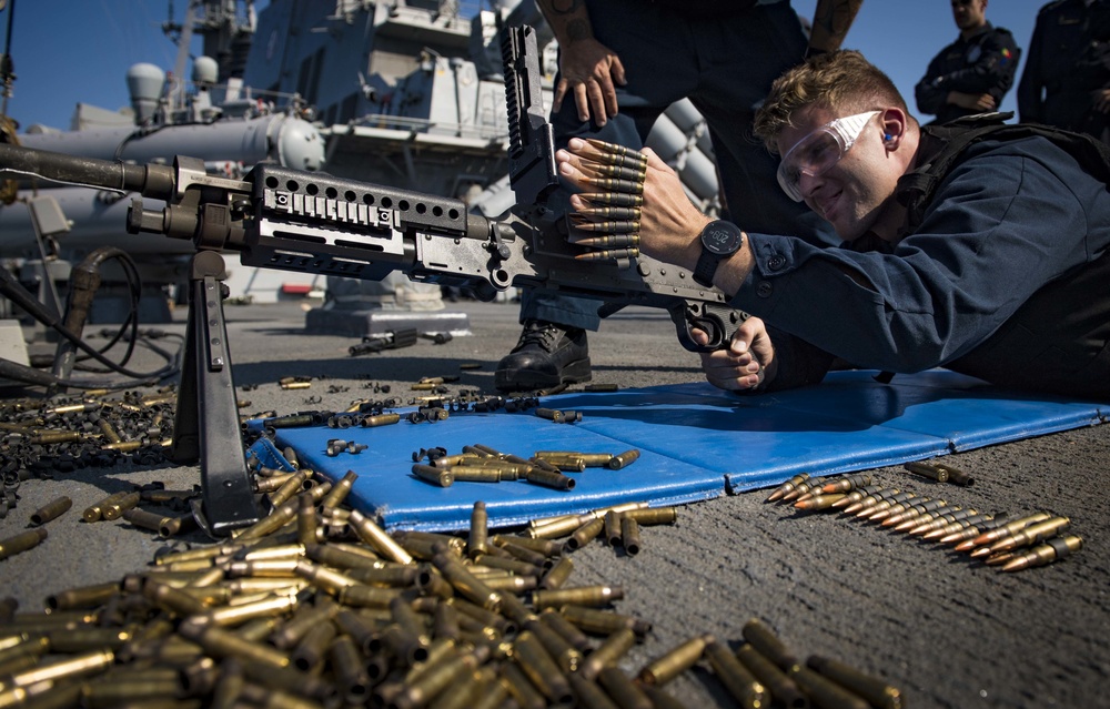 USS Carney Underway in Mediterranean Sea