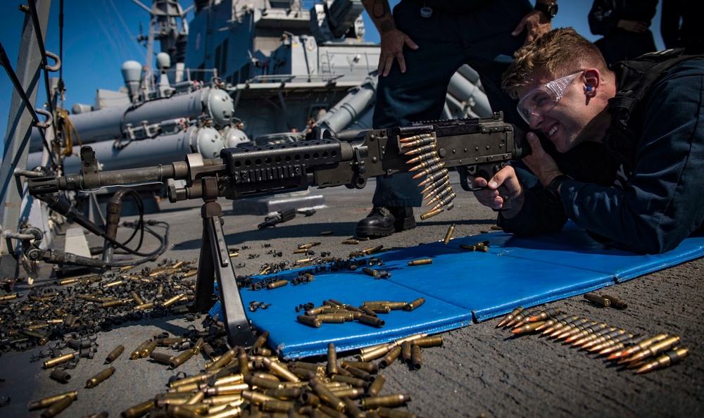 USS Carney Underway in Mediterranean Sea