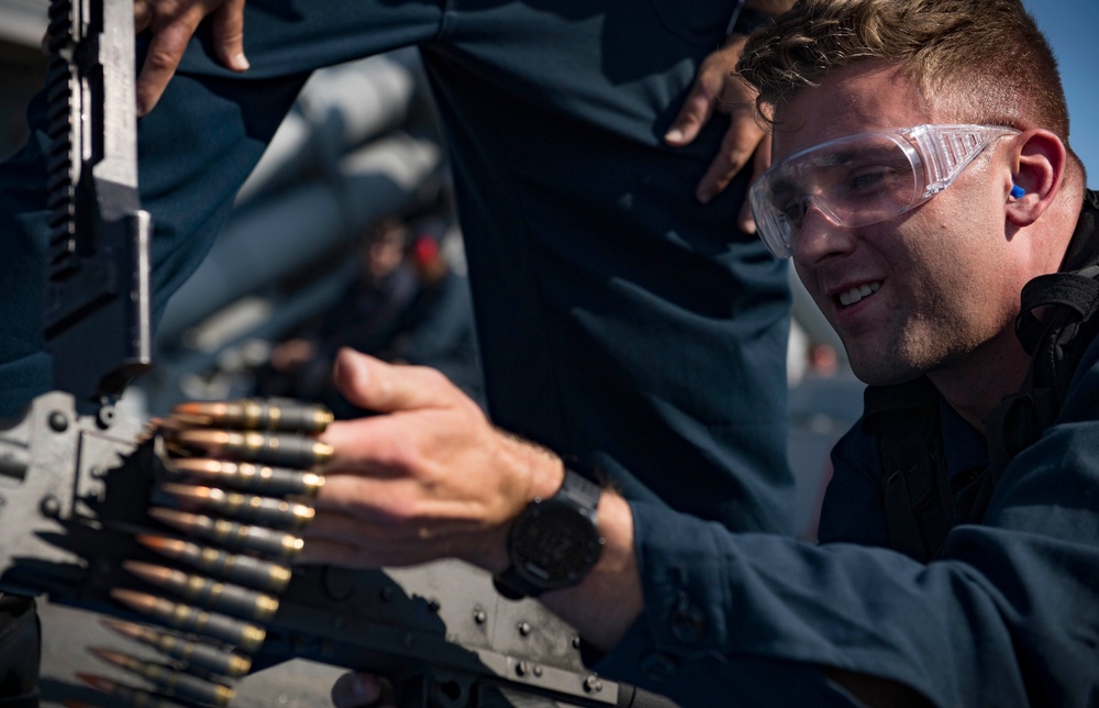 USS Carney Underway in Mediterranean Sea