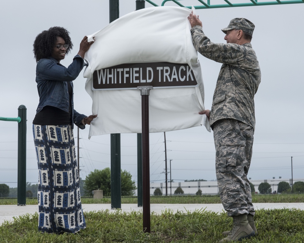 121st ARW honors Tuskegee Airman with track dedication