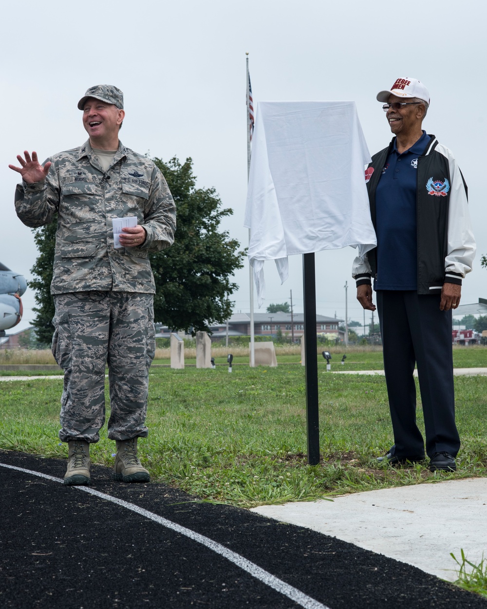 121st ARW honors Tuskegee Airman with track dedication