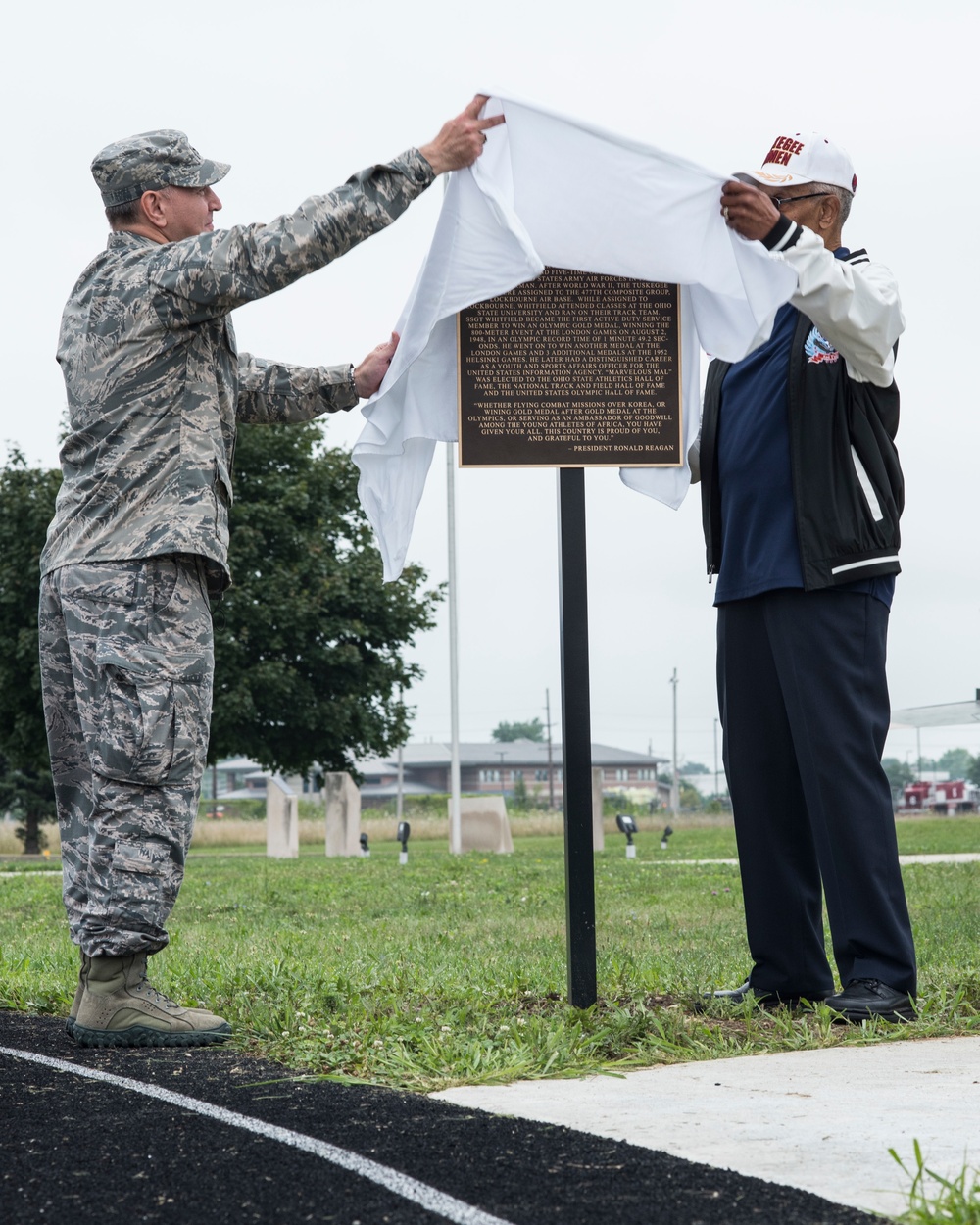 121st ARW honors Tuskegee Airman with track dedication