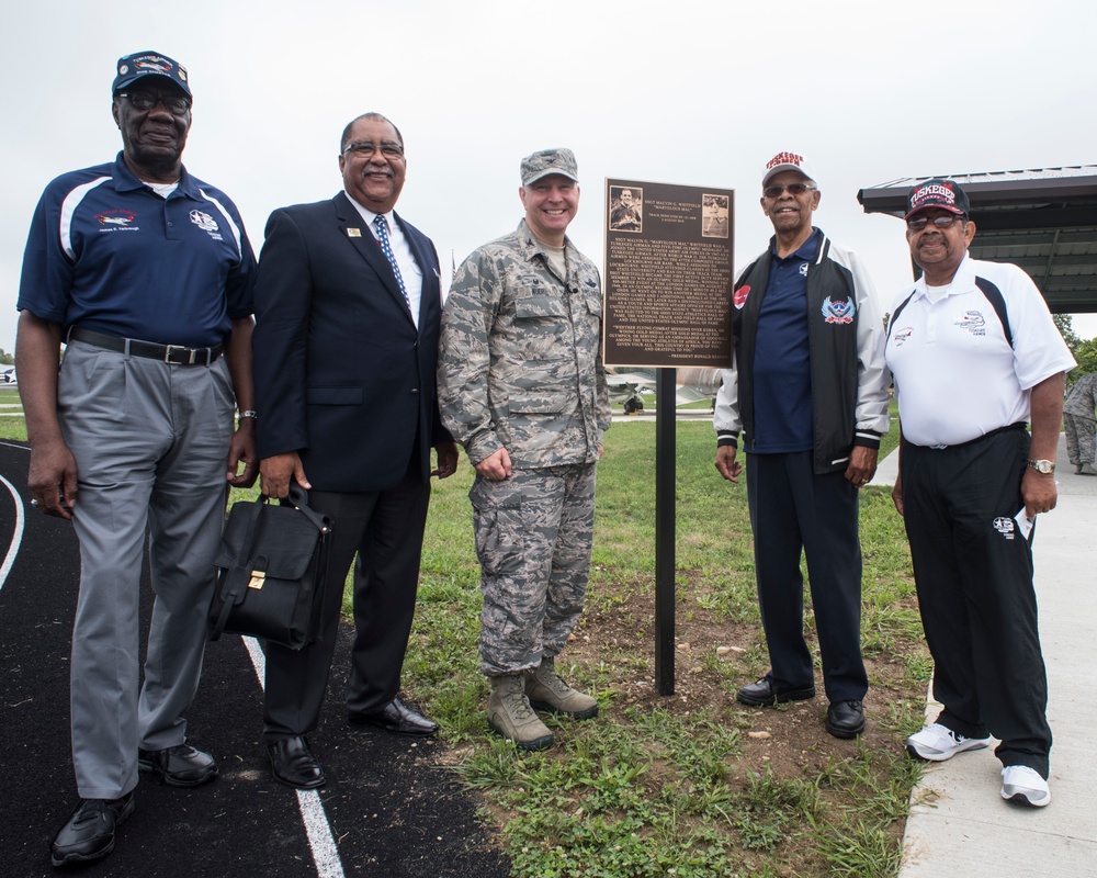 121st ARW honors Tuskegee Airman with track dedication