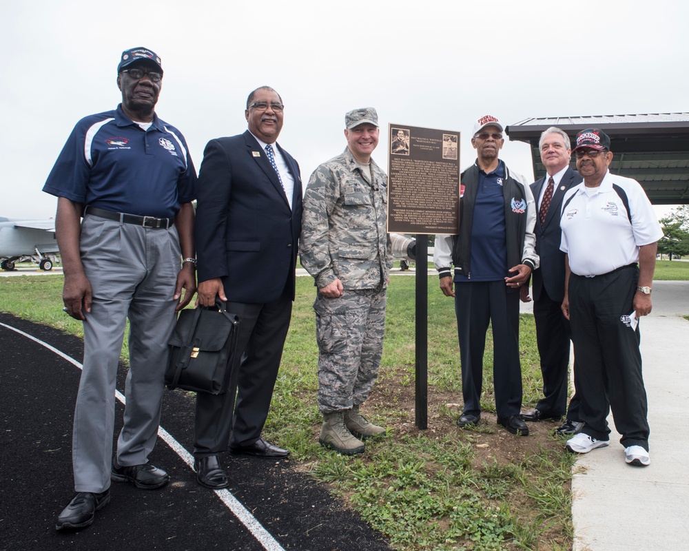 121st ARW honors Tuskegee Airman with track dedication