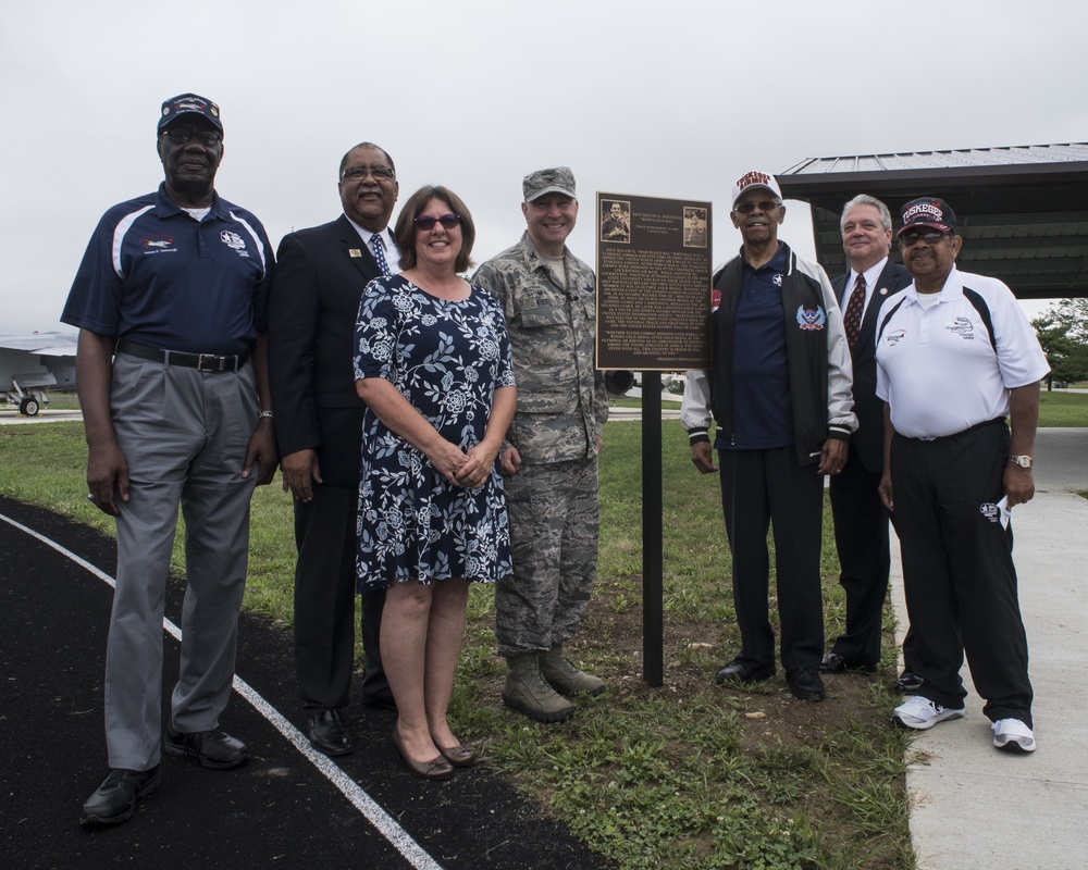 121st ARW honors Tuskegee Airman with track dedication