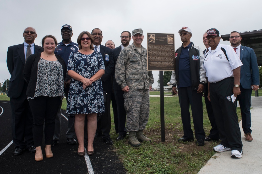 121st ARW honors Tuskegee Airman with track dedication