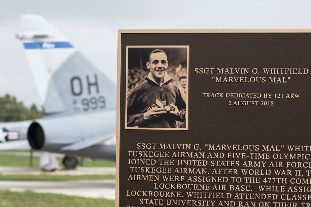 121st ARW honors Tuskegee Airman with track dedication