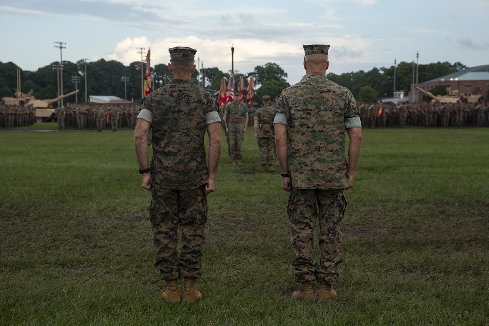 2nd Marine Division Commanding General Change of Command